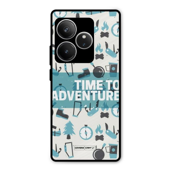 Time To Adventure Blazing Blue Metal Back Case for Realme GT 6
