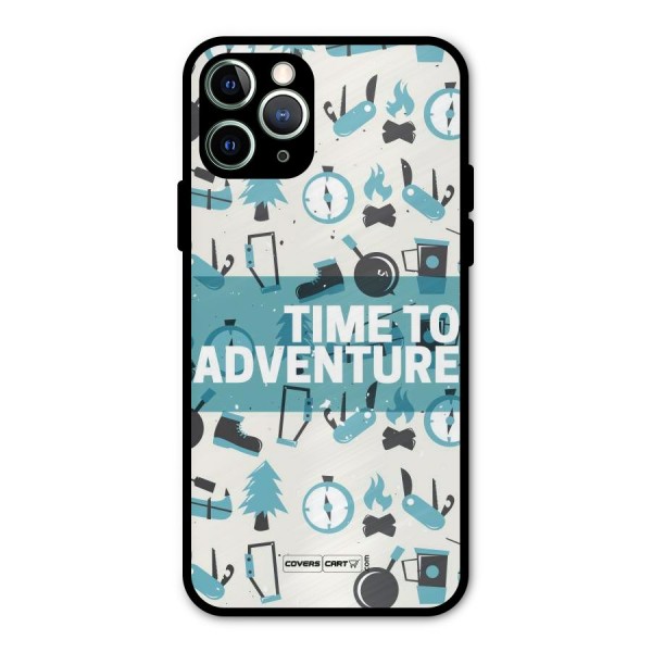 Time To Adventure Blazing Blue Metal Back Case for iPhone 11 Pro Max