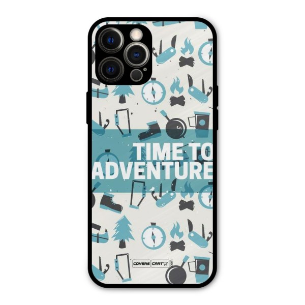 Time To Adventure Blazing Blue Metal Back Case for iPhone 12 Pro Max