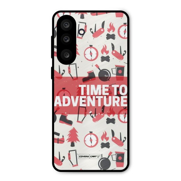 Time To Adventure Radiant Red Metal Back Case for Galaxy M56