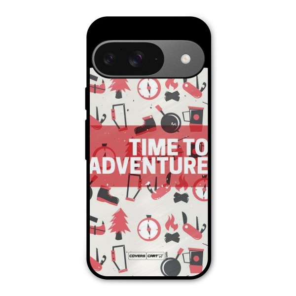 Time To Adventure Radiant Red Metal Back Case for Google Pixel 9