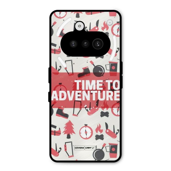 Time To Adventure Radiant Red Metal Back Case for Nothing Phone 3a