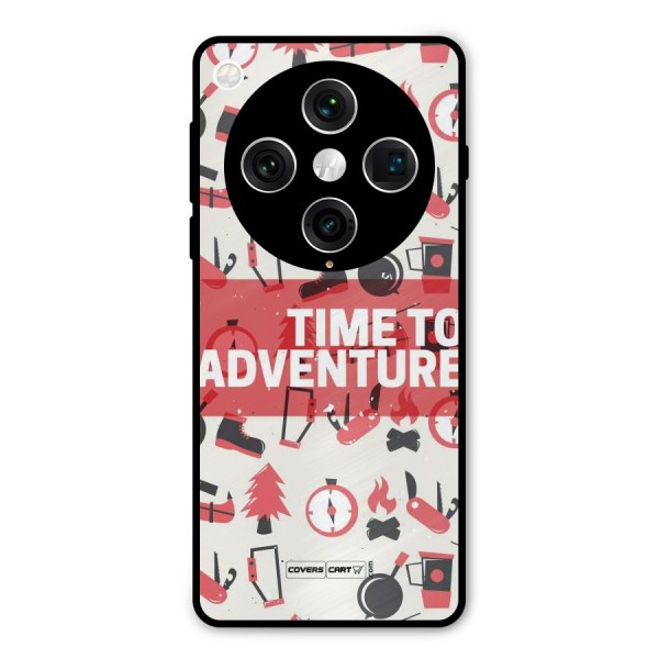 Time To Adventure Radiant Red Metal Back Case for Oppo Find X8 Pro