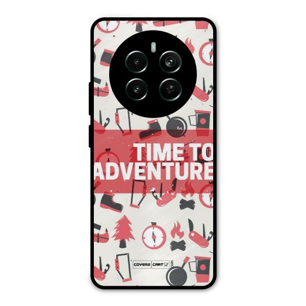 Time To Adventure Radiant Red Metal Back Case for Realme 12 Pro Plus