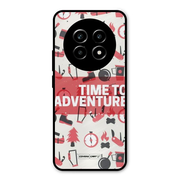 Time To Adventure Radiant Red Metal Back Case for Realme 13 Pro