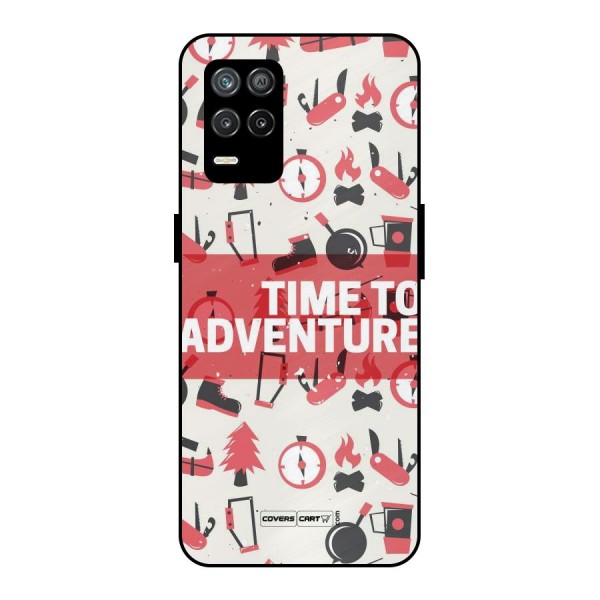 Time To Adventure Radiant Red Metal Back Case for Realme 9 5G