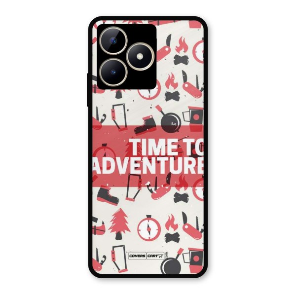 Time To Adventure Radiant Red Metal Back Case for Realme C53