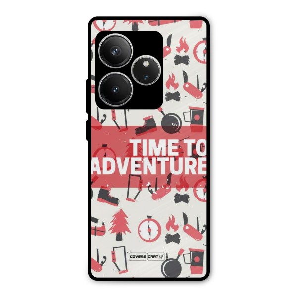 Time To Adventure Radiant Red Metal Back Case for Realme GT 6