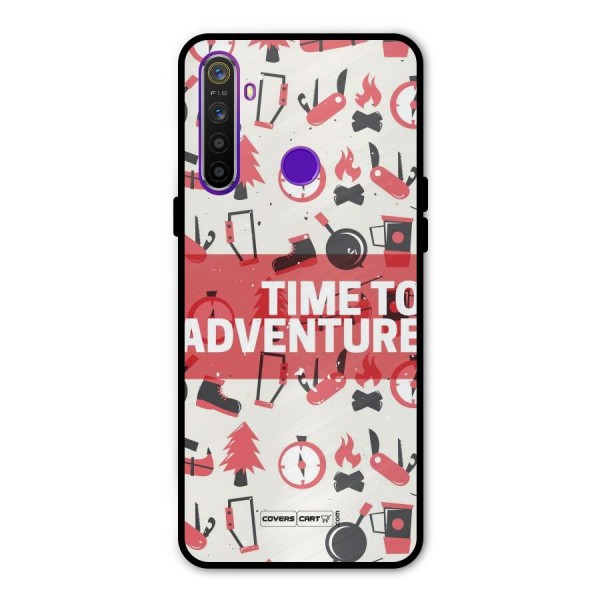 Time To Adventure Radiant Red Metal Back Case for Realme Narzo 10