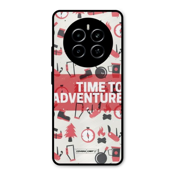 Time To Adventure Radiant Red Metal Back Case for Realme P1