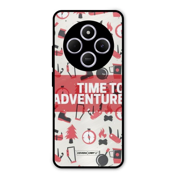 Time To Adventure Radiant Red Metal Back Case for Redmi A4