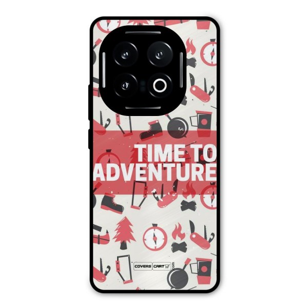 Time To Adventure Radiant Red Metal Back Case for iQOO 13
