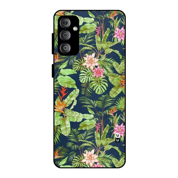 Tiny Flower Leaves Metal Back Case for Galaxy F23