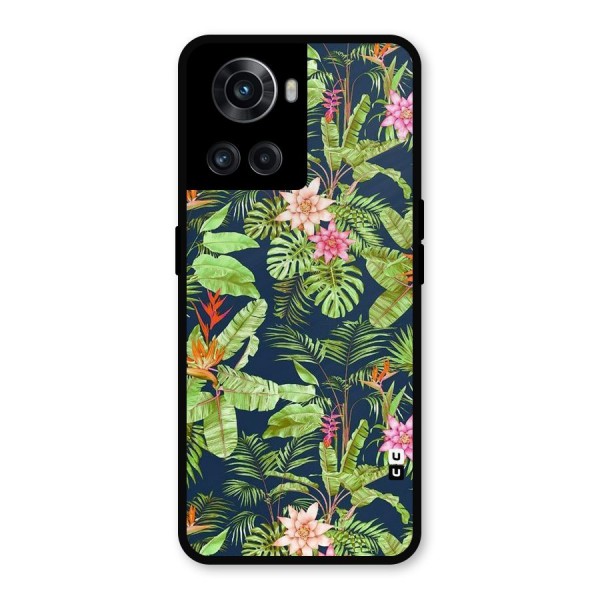 Tiny Flower Leaves Metal Back Case for OnePlus 10R