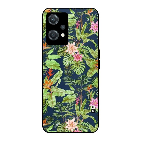 Tiny Flower Leaves Metal Back Case for OnePlus Nord CE 2 Lite 5G