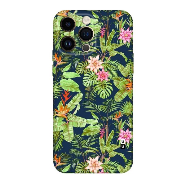 Tiny Flower Leaves Original Polycarbonate Back Case for iPhone 14 Pro Max
