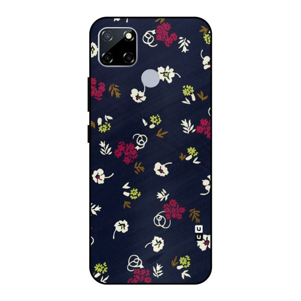 Tiny Flowers Metal Back Case for Realme Narzo 30A