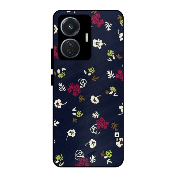 Tiny Flowers Metal Back Case for iQOO Z6 44W