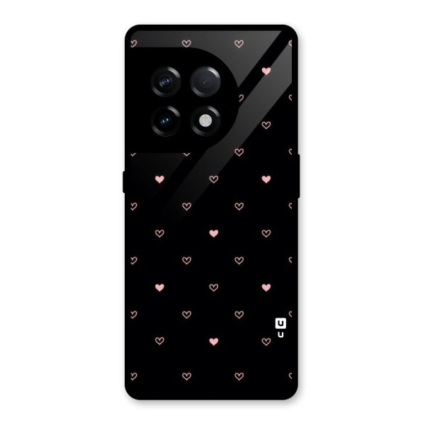 Tiny Little Pink Pattern Glass Back Case for OnePlus 11R