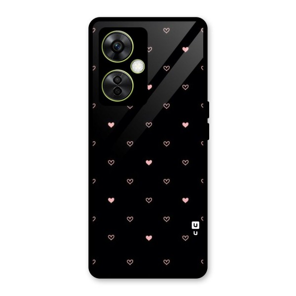 Tiny Little Pink Pattern Glass Back Case for OnePlus Nord CE 3 Lite