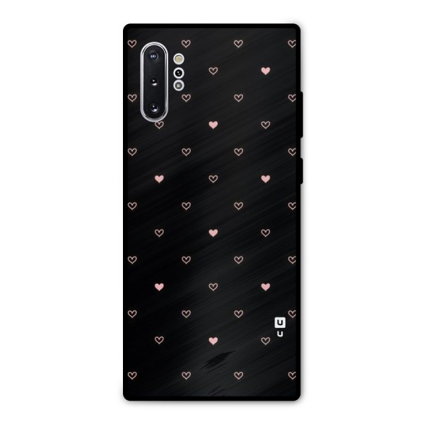 Tiny Little Pink Pattern Metal Back Case for Galaxy Note 10 Plus