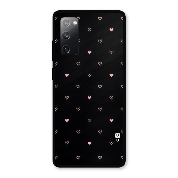Tiny Little Pink Pattern Metal Back Case for Galaxy S20 FE 5G
