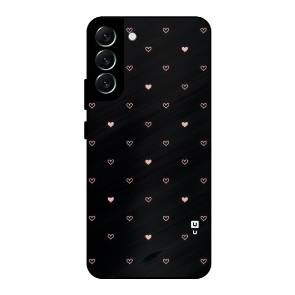 Tiny Little Pink Pattern Metal Back Case for Galaxy S22 Plus 5G
