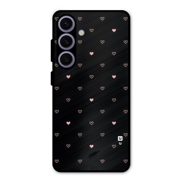 Tiny Little Pink Pattern Metal Back Case for Galaxy S24