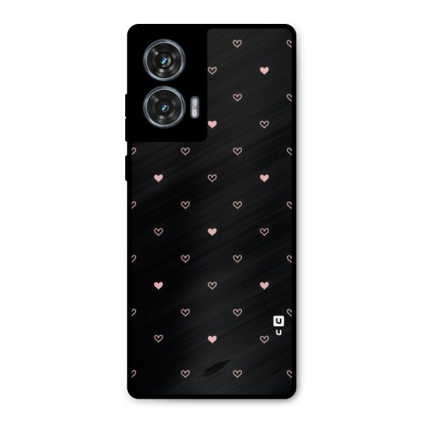 Tiny Little Pink Pattern Metal Back Case for Motorola Edge 50 Fusion
