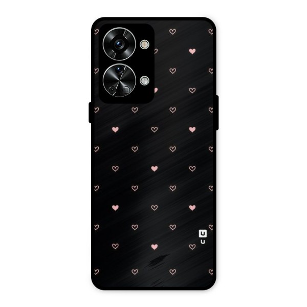 Tiny Little Pink Pattern Metal Back Case for OnePlus Nord 2T