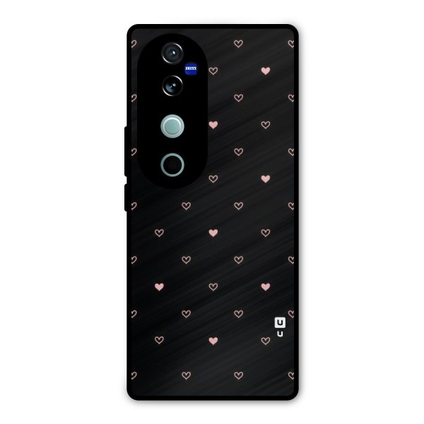 Tiny Little Pink Pattern Metal Back Case for Vivo V40