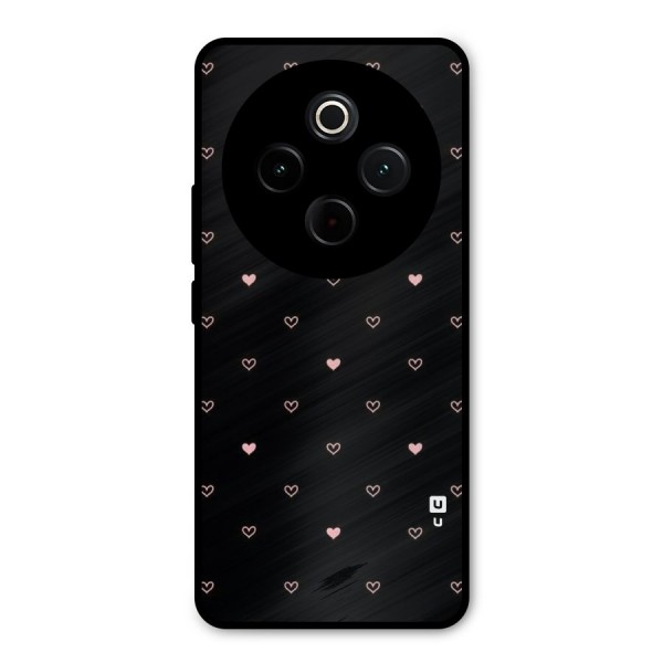 Tiny Little Pink Pattern Metal Back Case for iQOO Z10