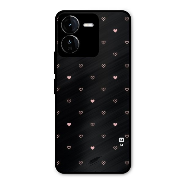 Tiny Little Pink Pattern Metal Back Case for iQOO Z9