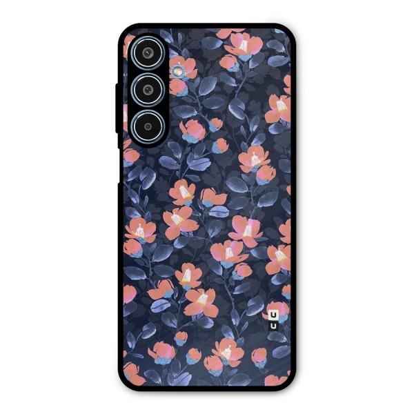 Tiny Peach Flowers Metal Back Case for Galaxy M35