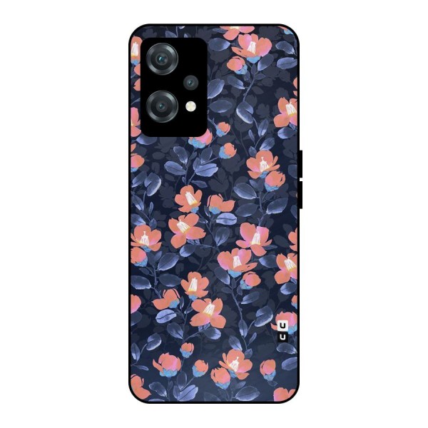 Tiny Peach Flowers Metal Back Case for OnePlus Nord CE 2 Lite 5G