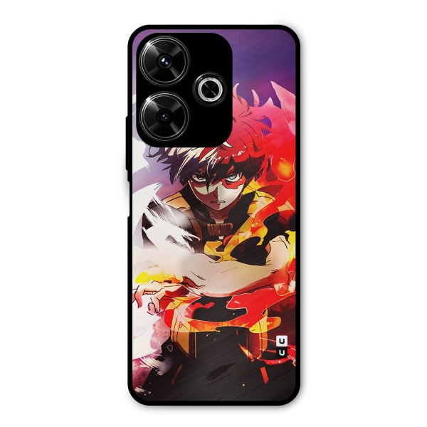 Todoroki Colors Metal Back Case for Poco M6 Plus