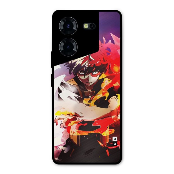 Todoroki Colors Metal Back Case for Tecno Pova 5 Pro 5G
