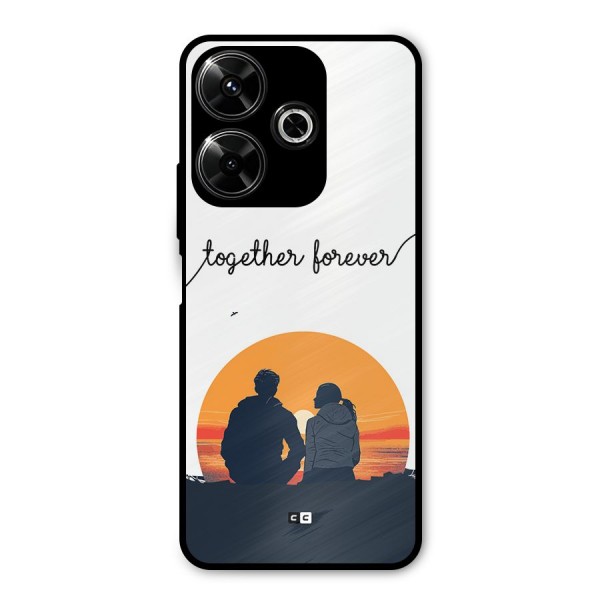 Together Forever Metal Back Case for Poco M6 Plus