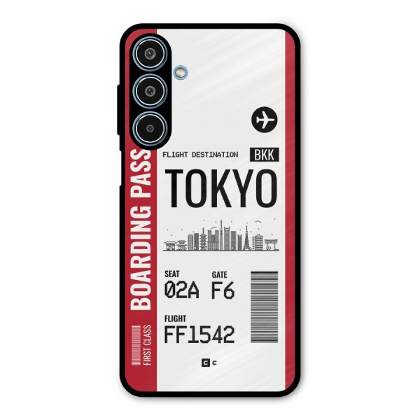 Tokyo Boarding Pass Metal Back Case for Galaxy M35