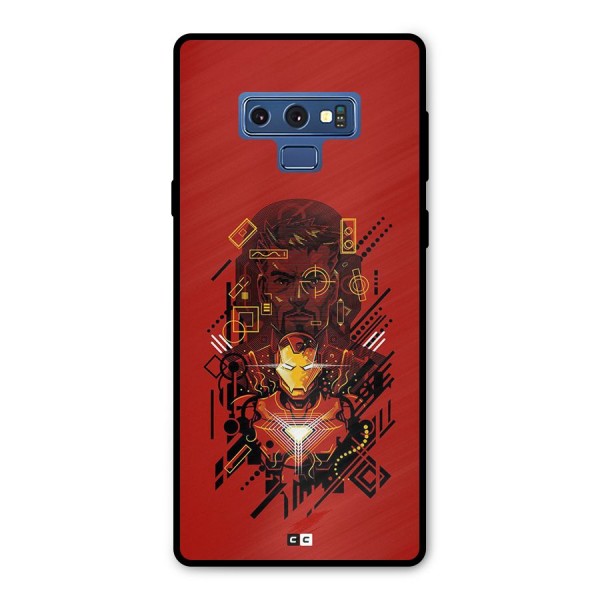 Tony Stark Metal Back Case for Galaxy Note 9
