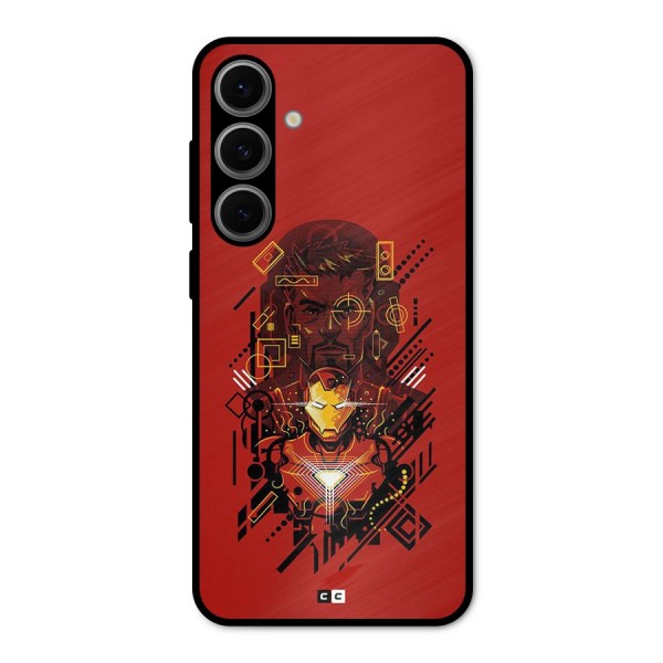 Tony Stark Metal Back Case for Galaxy S24 FE