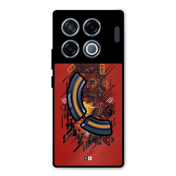 Tony Stark Metal Back Case for Infinix GT 20 Pro