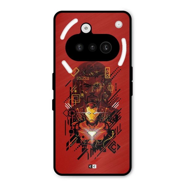 Tony Stark Metal Back Case for Nothing Phone 3a