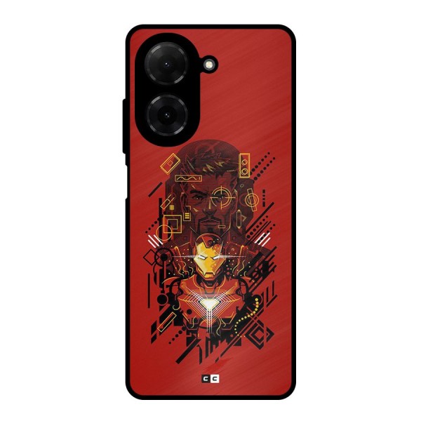 Tony Stark Metal Back Case for Poco C71