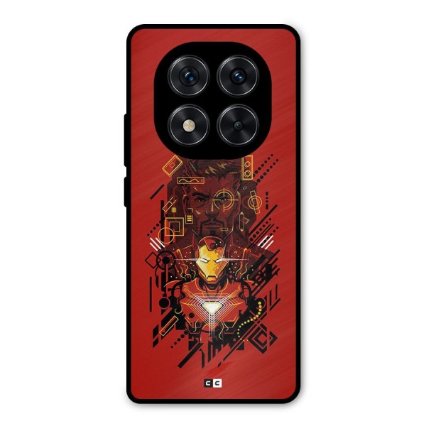 Tony Stark Metal Back Case for Redmi Note 14 Pro 5G