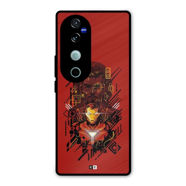 Tony Stark Metal Back Case for Vivo V40