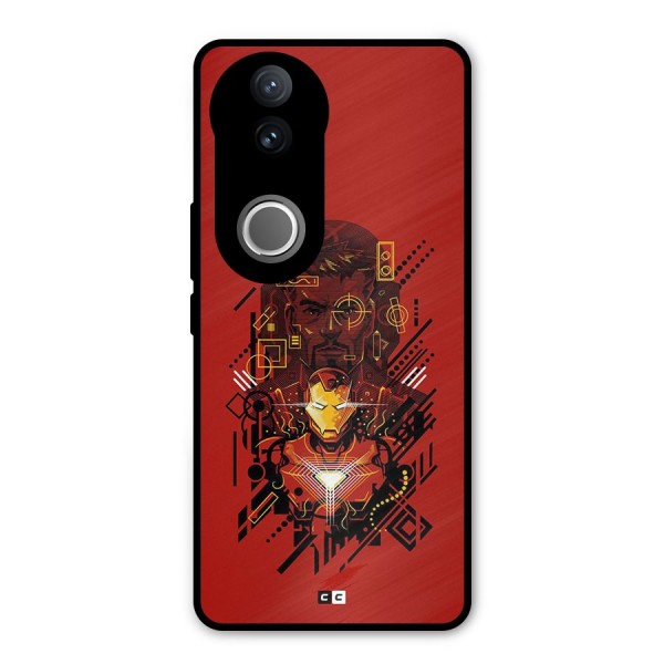 Tony Stark Metal Back Case for Vivo V50e