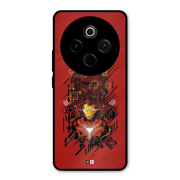 Tony Stark Metal Back Case for iQOO Z10