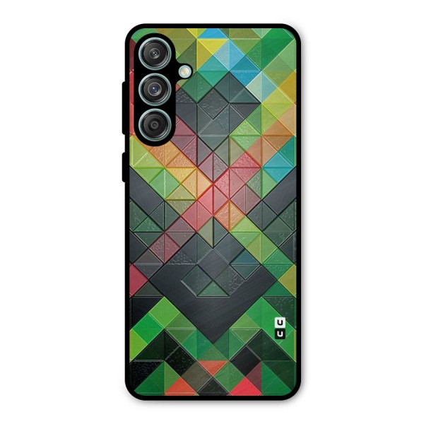 Too Much Colors Pattern Metal Back Case for Galaxy M55 5G