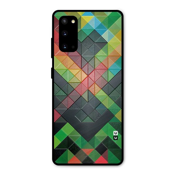 Too Much Colors Pattern Metal Back Case for Galaxy S20